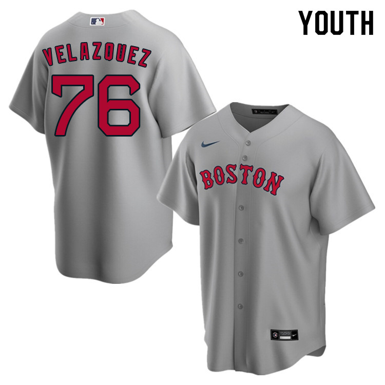 Nike Youth #76 Hector Velazquez Boston Red Sox Baseball Jerseys Sale-Gray